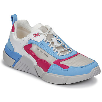 Cipők Női Rövid szárú edzőcipők Skechers BLOCK/WEST Fehér / Kék / Rózsaszín