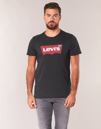 Ruhák Férfi Hosszú ujjú pólók Levi's GRAPHIC SET IN Fekete 