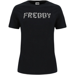Ruhák Női Rövid ujjú pólók Freddy F0WCLT3 Fekete 