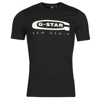 Ruhák Férfi Rövid ujjú pólók G-Star Raw GRAPHIC 4 SLIM Fekete 