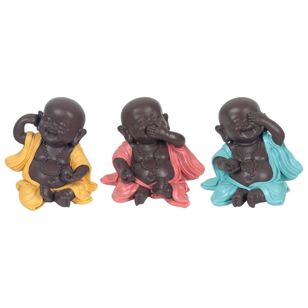 Otthon Szobrok / figurák Signes Grimalt Buddhák Set 3 Egység Sokszínű