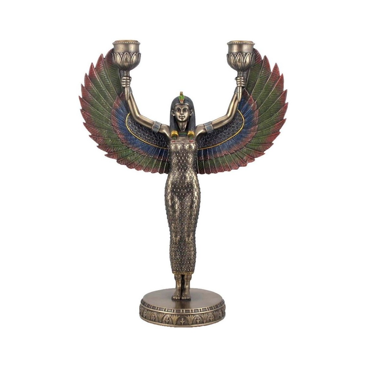 Otthon Szobrok / figurák Signes Grimalt Egyiptomi Istennő Gyertyatartó Arany