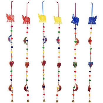 Otthon Ünnepi dekorációk Signes Grimalt Elephant Pendant Set 6U Sokszínű