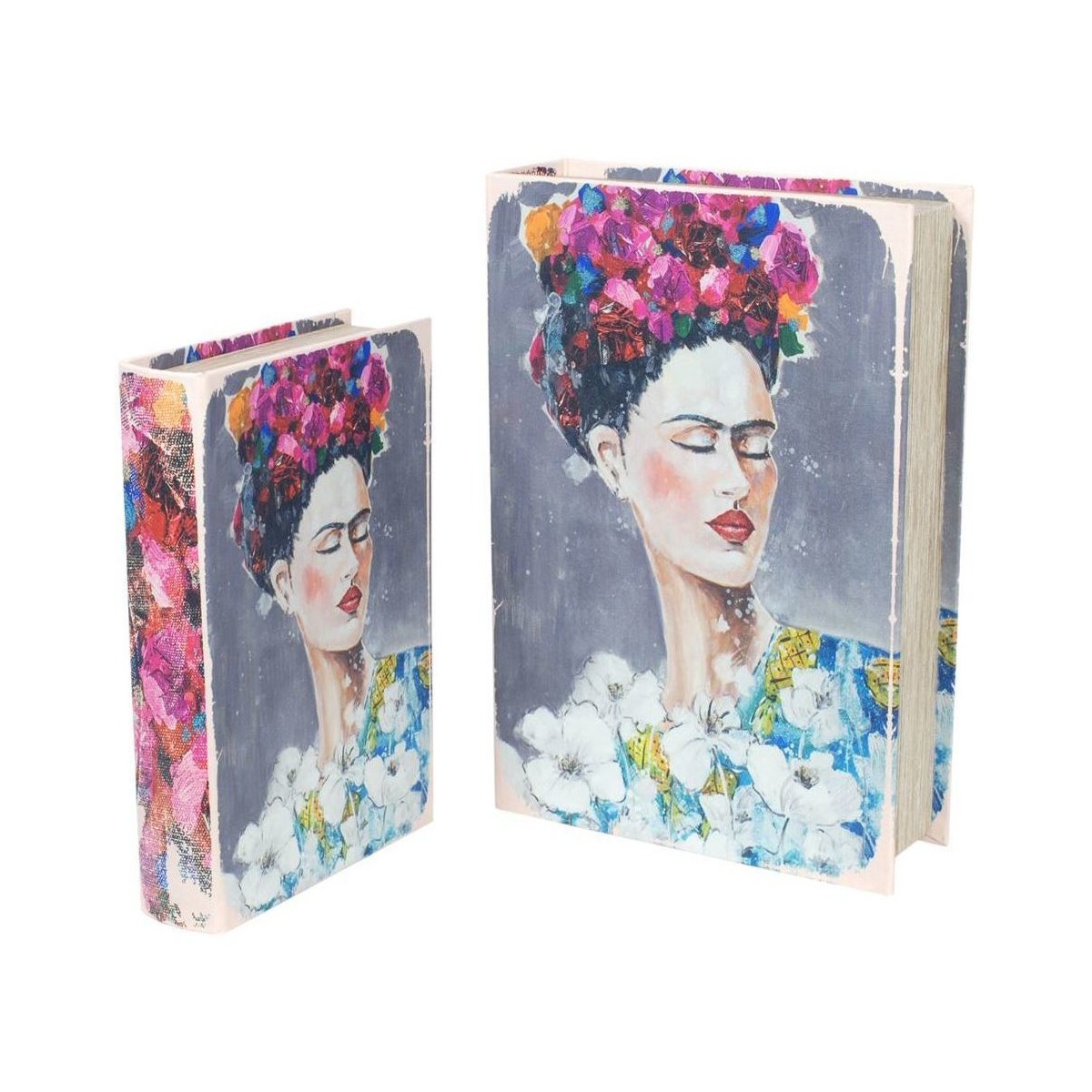 Otthon Kosarak és dobozok Signes Grimalt Frida Könyvdobozok Set 2U Sokszínű