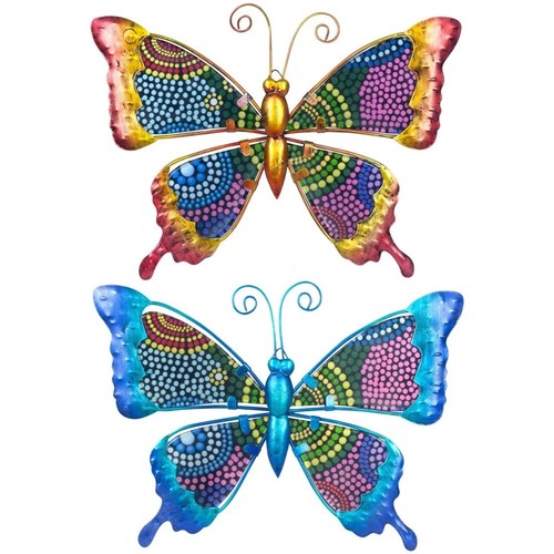 Otthon Szobrok / figurák Signes Grimalt Pillangók Set 2 Egység Sokszínű