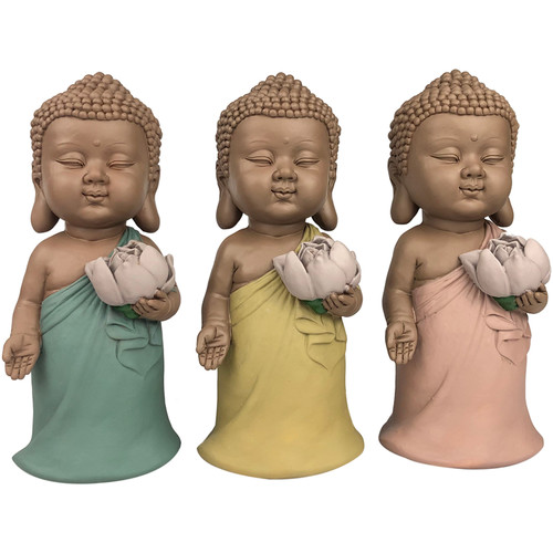 Otthon Szobrok / figurák Signes Grimalt Linda Buddha Set 3 Egység Sokszínű
