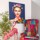 Otthon Képek / vásznak Signes Grimalt Nő Virágfestéssel Narancssárga