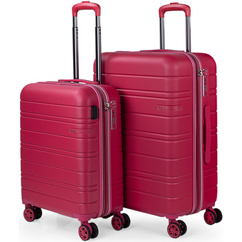 Táskák Keményfedeles bőröndök Jaslen San Marino 139 L Rózsaszín