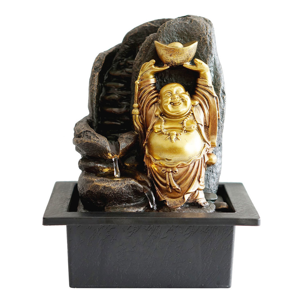 Otthon Szobrok / figurák Signes Grimalt Boldog Buddha -Kút Arany