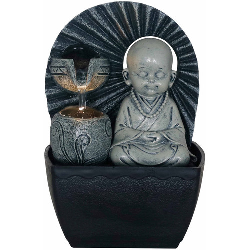 Otthon Szobrok / figurák Signes Grimalt Monk Fountain Fekete 