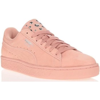 Cipők Női Divat edzőcipők Puma SUEDE JAWEL Rózsaszín