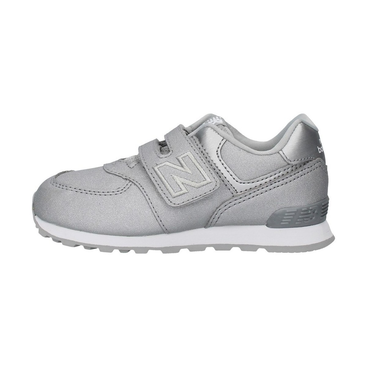 Cipők Lány Rövid szárú edzőcipők New Balance IV574KS Ezüst