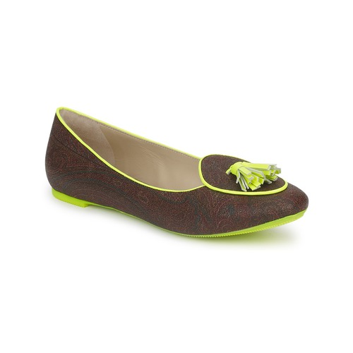 Cipők Női Balerina cipők
 Etro BALLERINE 3738 Brown / Citron