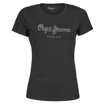 Ruhák Női Rövid ujjú pólók Pepe jeans BEATRICE Fekete