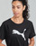 Ruhák Női Rövid ujjú pólók Puma EVOSTRIPE TEE Fekete 