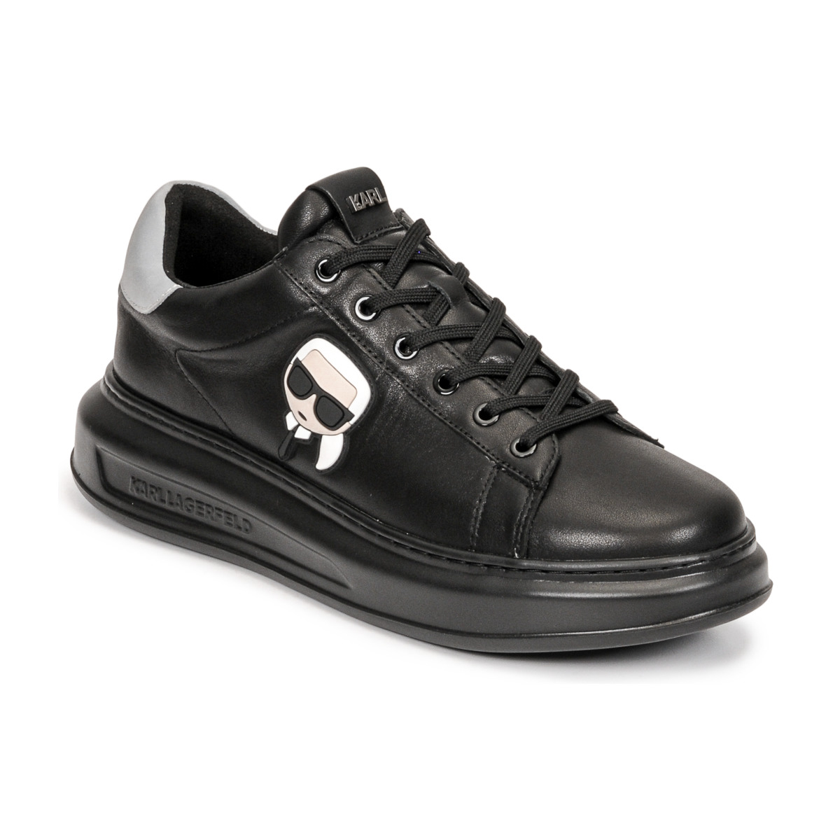 Cipők Férfi Rövid szárú edzőcipők Karl Lagerfeld KAPRI MENS KARL IKONIC 3D LACE Fekete 
