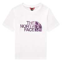 Ruhák Lány Rövid ujjú pólók The North Face EASY BOY TEE Fehér