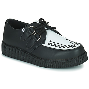 Cipők Oxford cipők TUK VIVA LOW TOE CREEPER Fekete  / Fehér