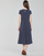 Ruhák Női Hosszú ruhák Lauren Ralph Lauren PIPPA-CAP SLEEVE-DAY DRESS Kék