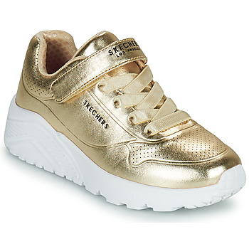 Cipők Lány Rövid szárú edzőcipők Skechers UNO LITE Arany