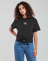 Ruhák Női Blúzok Calvin Klein Jeans KNOTTED TEE Fekete 