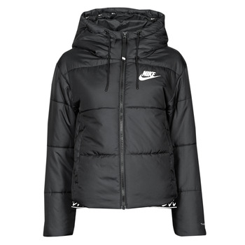 Ruhák Női Steppelt kabátok Nike W NSW TF RPL CLASSIC TAPE JKT Fekete  / Fehér