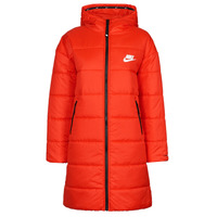 Ruhák Női Steppelt kabátok Nike W NSW TF RPL CLASSIC HD PARKA Piros / Fekete  / Fehér