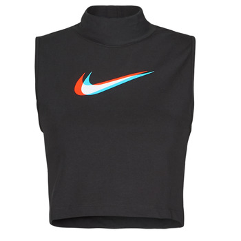 Ruhák Női Trikók / Ujjatlan pólók Nike W NSW TANK MOCK PRNT Fekete 