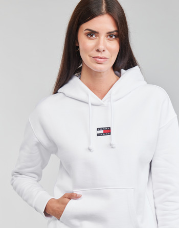 Tommy Jeans TJW TOMMY CENTER BADGE HOODIE Fehér