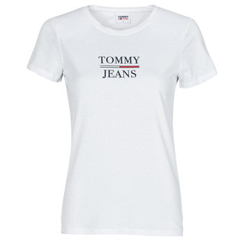 Ruhák Női Rövid ujjú pólók Tommy Jeans TJW SKINNY ESSENTIAL TOMMY T SS Fehér