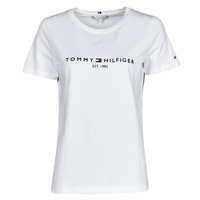 Ruhák Női Rövid ujjú pólók Tommy Hilfiger HERITAGE HILFIGER CNK RG TEE Fehér