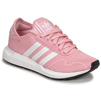 Cipők Lány Rövid szárú edzőcipők adidas Originals SWIFT RUN X J Rózsaszín / Fehér