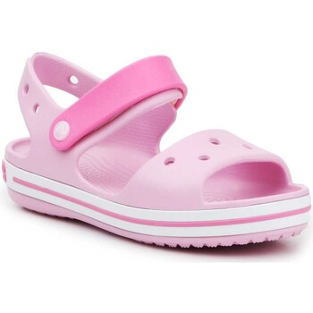 Cipők Lány Szandálok / Saruk Crocs Crocband Sandal Kids12856-6GD Rózsaszín