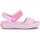Cipők Lány Szandálok / Saruk Crocs Crocband Sandal Kids12856-6GD Rózsaszín