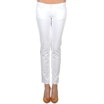 Calvin Klein Jeans JEAN BLANC BORDURE ARGENTEE Fehér