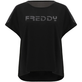 Ruhák Női Pólók / Galléros Pólók Freddy S1WTBT3 Fekete 