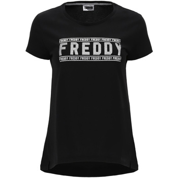 Ruhák Női Rövid ujjú pólók Freddy S1WCLT2 Fekete 