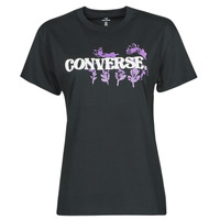 Ruhák Női Rövid ujjú pólók Converse HYBRID FLOWER RELAXED TEE Fekete 