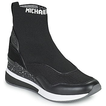 Cipők Női Magas szárú edzőcipők MICHAEL Michael Kors SWIFT Fekete 