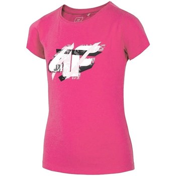 Ruhák Lány Rövid ujjú pólók 4F JTSD002 Rózsaszín