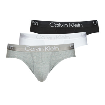 Fehérnemű Férfi Bugyik Calvin Klein Jeans HIP BRIEF Fekete  / Szürke / Fehér