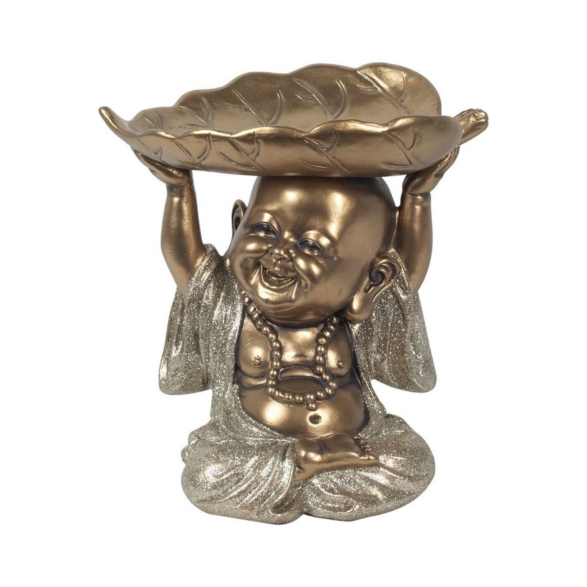 Otthon Szobrok / figurák Signes Grimalt Buddha Levéltálcával Arany
