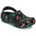 Cipők Női Klumpák Crocs CLASSIC VACAY VIBES CLOG Fekete  / Cseresznye