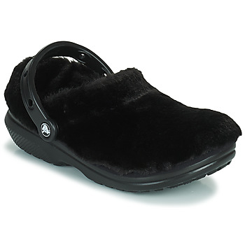 Cipők Női Klumpák Crocs CLASSIC FUR SURE Fekete 