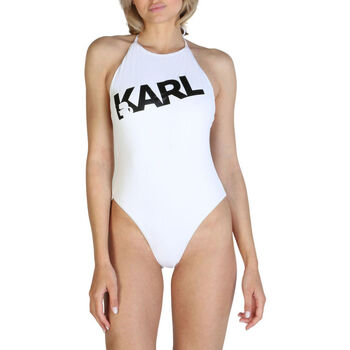 Ruhák Női 1 részes fürdőruhák Karl Lagerfeld - kl21wop03 Fehér