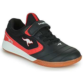 Cipők Fiú Rövid szárú edzőcipők Kangaroos K5-COURT EV Fekete  / Piros