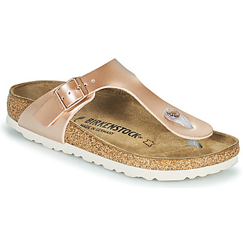 Cipők Lány Lábujjközös papucsok Birkenstock GIZEH Rózsaszín / Arany