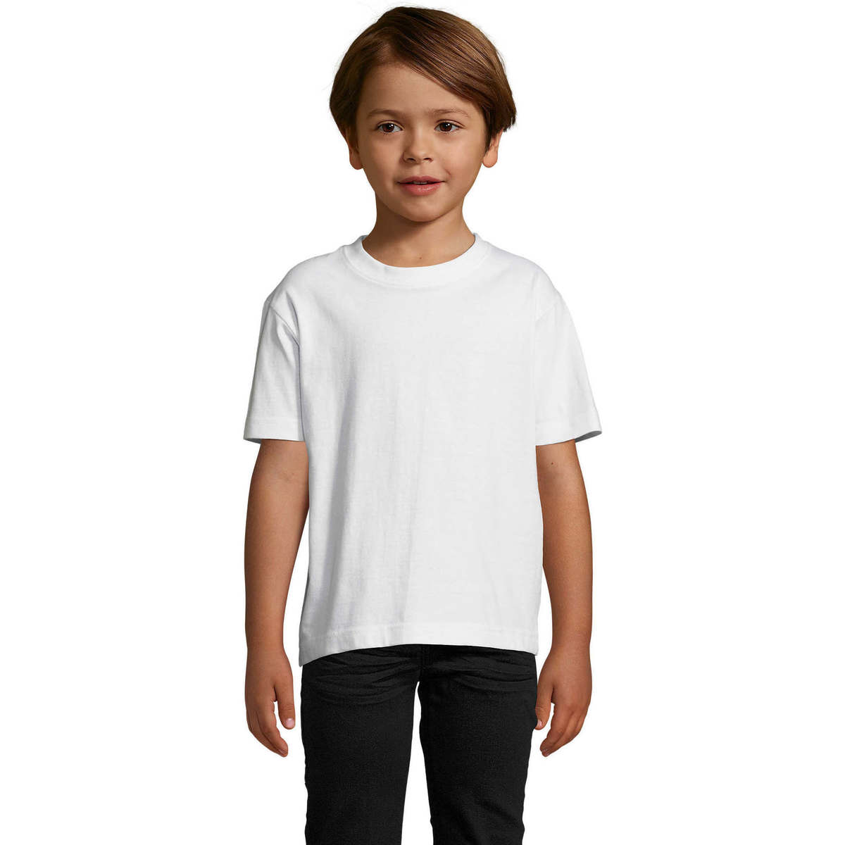 Ruhák Gyerek Rövid ujjú pólók Sols Camista infantil color blanco Fehér