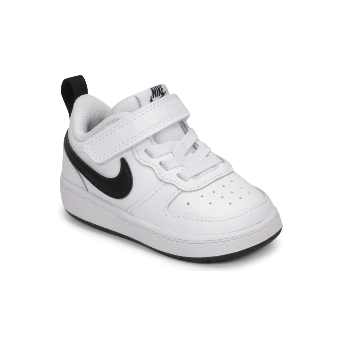 Cipők Gyerek Rövid szárú edzőcipők Nike NIKE COURT BOROUGH LOW 2 (TDV) Fehér / Fekete 