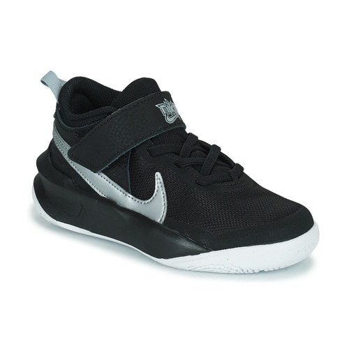 Cipők Gyerek Magas szárú edzőcipők Nike TEAM HUSTLE D 10 (PS) Fekete  / Ezüst